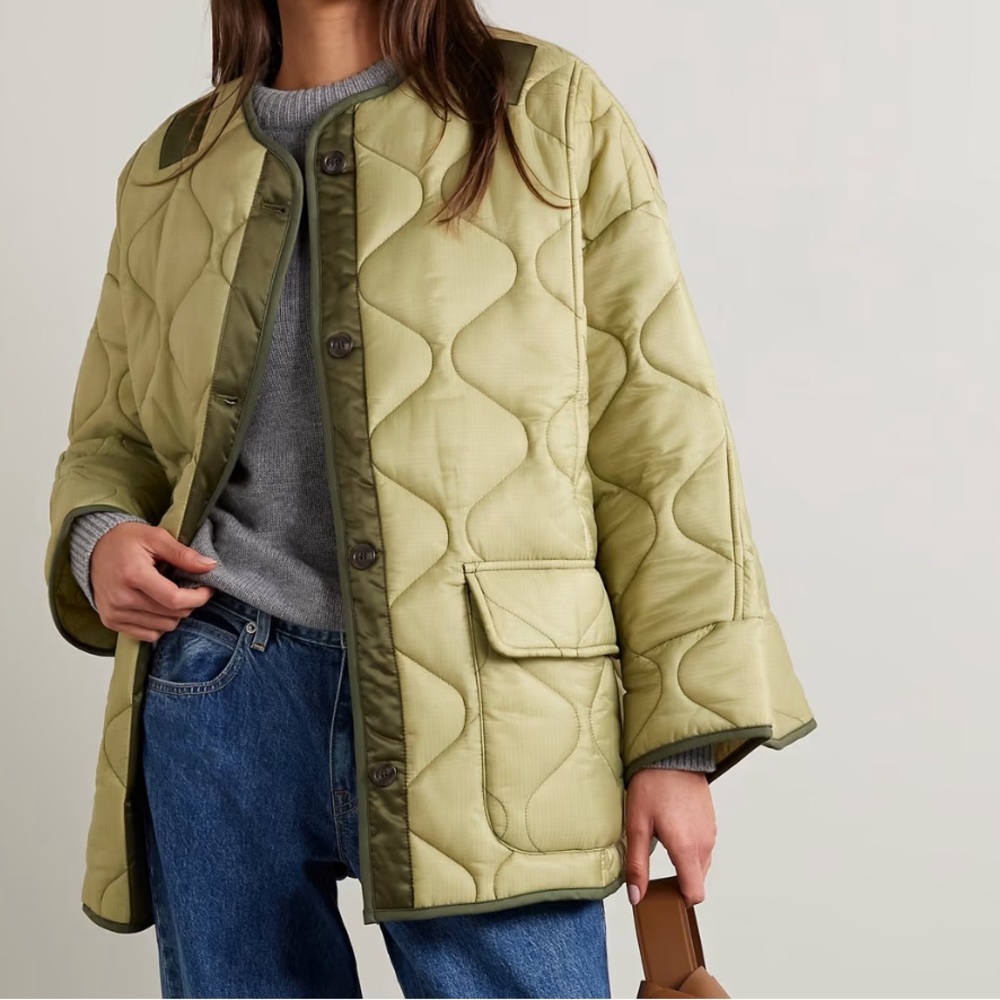 Frankie shop teddy quilted jacket